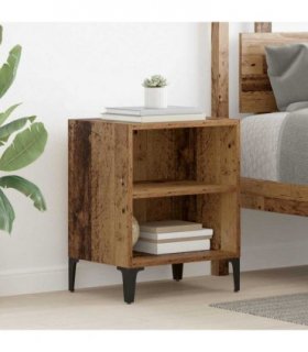 vidaXL Bedside Cabinet Old Wood 40 x 30 x 50 cm Engineered Wood