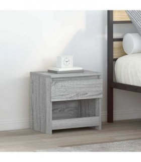 vidaXL Bedside Cabinet Grey Sonoma 40x30x39 cm Engineered Wood