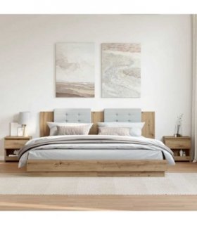 vidaXL Bedside Cabinets 2 pcs Artisan Oak 40x30x39 cm Engineered Wood