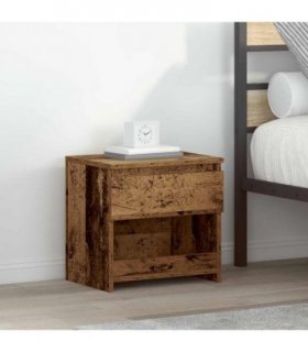 vidaXL Bedside Cabinets 2 pcs Old Wood 40x30x39 cm Engineered Wood