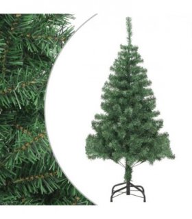 vidaXL Christmas Tree | Green | PVC and Steel | 210 cm tall — Size: 210 x 110 cm