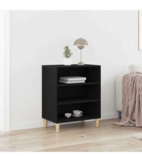 vidaXL Sideboard Black Oak 57 x 35 x 70 cm Engineered Wood