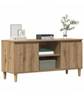 vidaXL TV Cabinet Artisan Oak 102x35x50 cm Engineered Wood