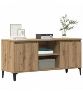 vidaXL TV Cabinet Artisan Oak 102x35x50 cm Engineered Wood — V0672027707