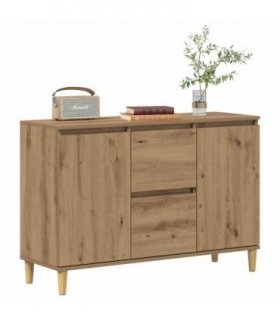 vidaXL Sideboard Artisan Oak 102x35x70 cm Engineered Wood