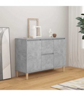 vidaXL Sideboard Concrete Grey 101x35x70 cm Engineered Wood