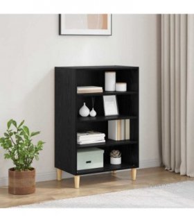 vidaXL Sideboard Black Oak 57 x 35 x 89.5 cm Engineered Wood
