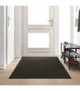 vidaXL Doormat Other Black 120 x 300 cm Polypropylene and vinyl