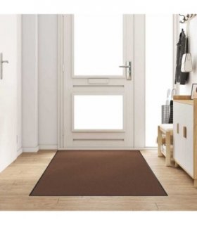 vidaXL Doormat Brown and Black 120 x 250 cm 100% Polyamide — V0672027888