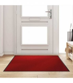 vidaXL Doormat Red and Black 120 x 180 cm 100% Polyamide