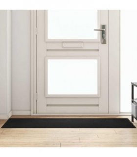 vidaXL Doormat Black 60 x 180 cm 100% Polyamide