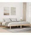vidaXL Extra Long Bed Frame without Mattress 180x210 cm Solid Wood Pine — Colour: natural, Size: 180 x 210 cm — V0672028023