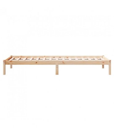vidaXL Extra Long Bed Frame without Mattress 80x220 cm Solid Wood Pine — Colour: natural, Size: 80 x 220 cm
