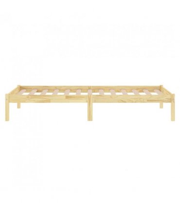 vidaXL Bed Frame without Mattress Solid Wood Small Single — Colour: natural, Size: 75 x 190 cm — V0672028046