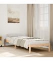 vidaXL Extra Long Bed Frame without Mattress 80x210 cm Solid Wood Pine — Colour: natural, Size: 80 x 210 cm