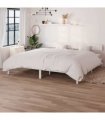 vidaXL Bed Frame | White | Solid pine wood | Super King | Durable | Bed Frame — Size: 180 x 200 cm