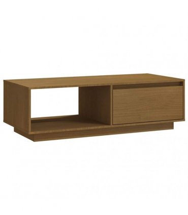 vidaXL Coffee Table Honey Brown 110x50x33.5 cm Solid Pinewood