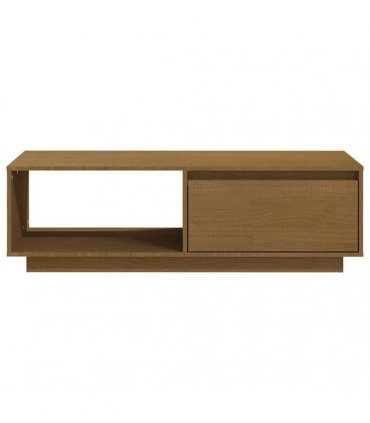 vidaXL Coffee Table Honey Brown 110x50x33.5 cm Solid Pinewood