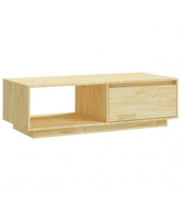 vidaXL Coffee Table 110x50x33.5 cm Solid Pinewood — Colour: natural — V0672028149