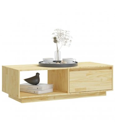 vidaXL Coffee Table 110x50x33.5 cm Solid Pinewood — Colour: natural — V0672028149