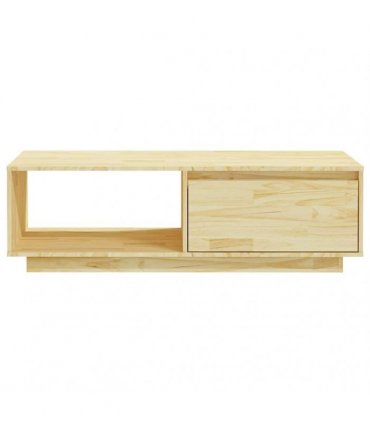 vidaXL Coffee Table 110x50x33.5 cm Solid Pinewood — Colour: natural — V0672028149