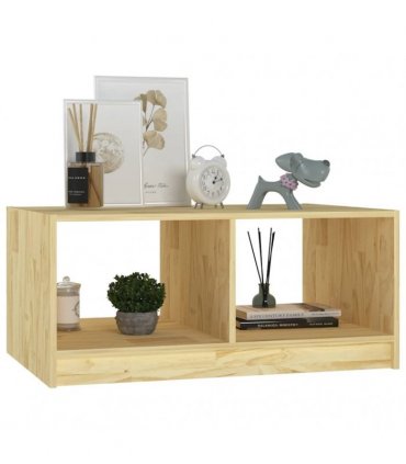 vidaXL Coffee Table 75x50x33.5 cm Solid Pinewood — Colour: natural