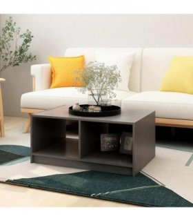 vidaXL Coffee Table Grey 75x50x33.5 cm Solid Pinewood