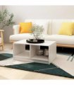 vidaXL Coffee Table White 75x50x33.5 cm Solid Pinewood