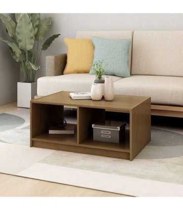 vidaXL Coffee Table Honey Brown 75x50x33.5 cm Solid Pinewood
