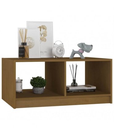 vidaXL Coffee Table Honey Brown 75x50x33.5 cm Solid Pinewood