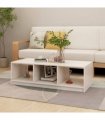 vidaXL Coffee Table White 110x50x34 cm Solid Pinewood
