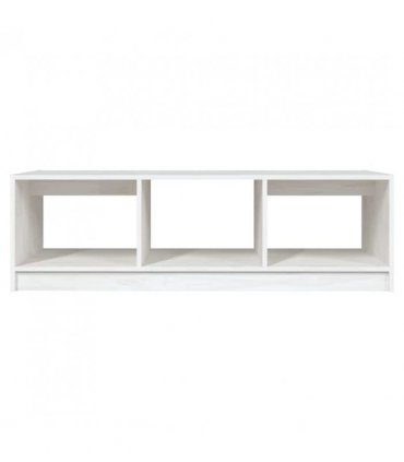 vidaXL Coffee Table White 110x50x34 cm Solid Pinewood