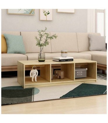 vidaXL Coffee Table 110x50x34 cm Solid Pinewood — Colour: natural