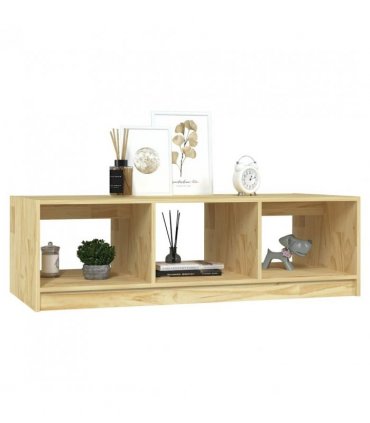 vidaXL Coffee Table 110x50x34 cm Solid Pinewood — Colour: natural