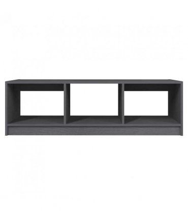 vidaXL Coffee Table Grey 110x50x34 cm Solid Pinewood