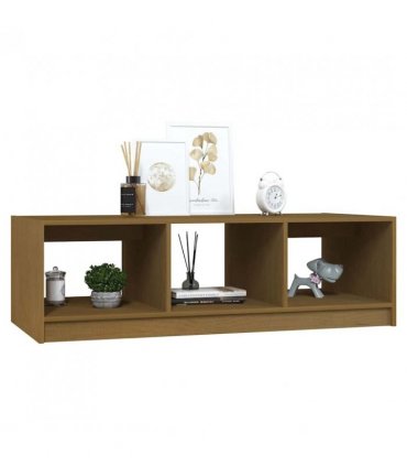 vidaXL Coffee Table Honey Brown 110x50x34 cm Solid Pinewood