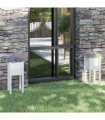 vidaXL Garden Planters 2 pcs White 31x31x70 cm Solid Pinewood