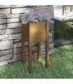 vidaXL Garden Planter Honey Brown 31x31x70 cm Solid Pinewood