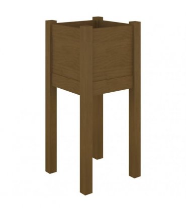 vidaXL Garden Planter Honey Brown 31x31x70 cm Solid Pinewood