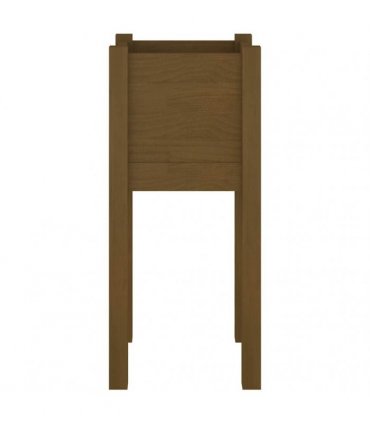 vidaXL Garden Planter Honey Brown 31x31x70 cm Solid Pinewood