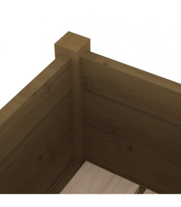 vidaXL Garden Planter Honey Brown 31x31x70 cm Solid Pinewood