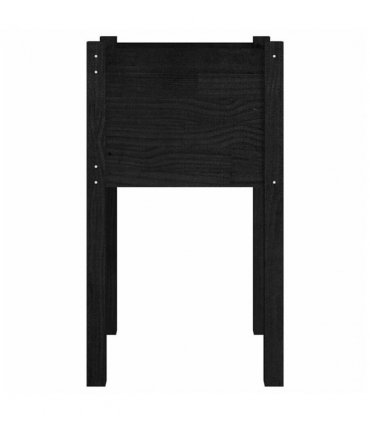 vidaXL Garden Planter Black 40x40x70 cm Solid Pinewood