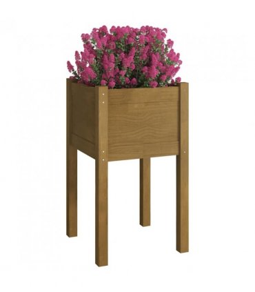 vidaXL Garden Planter Honey Brown 40x40x70 cm Solid Pinewood