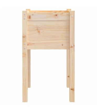 vidaXL Garden Planter 50x50x70 cm Solid Pinewood — Colour: natural