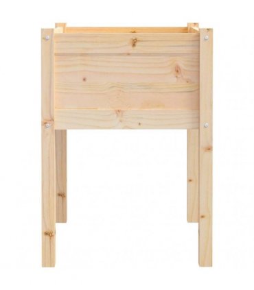vidaXL Garden Planters 2 pcs 50x50x70 cm Solid Pinewood — Colour: natural
