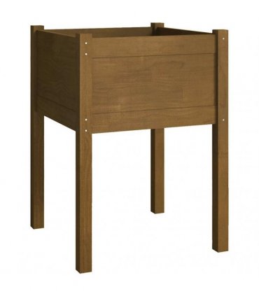 vidaXL Garden Planters 2 pcs Honey Brown 50x50x70 cm Solid Pinewood