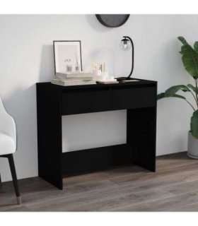 vidaXL Console Table Black 89x41x76.5 cm Steel