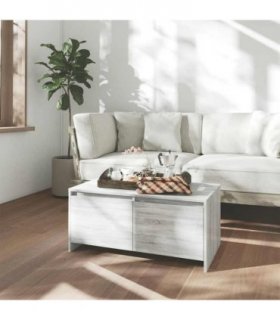 vidaXL Coffee Table Grey Sonoma 90x50x41.5 cm Engineered Wood
