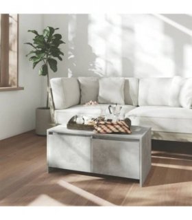 vidaXL Coffee Table Concrete Grey 90x50x41.5 cm Engineered Wood