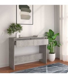 vidaXL Console Table Concrete Grey 100x35x76.5 cm Engineered Wood